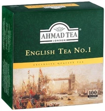 Ahmad Tea English Tea No.1, 100 Tagged Teabags, 24 Packs, Premium Quality