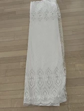 White Shower Curtain With Attached Liner