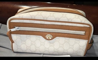 Vintage Gucci GG Supreme Toiletry Pouch Unisex