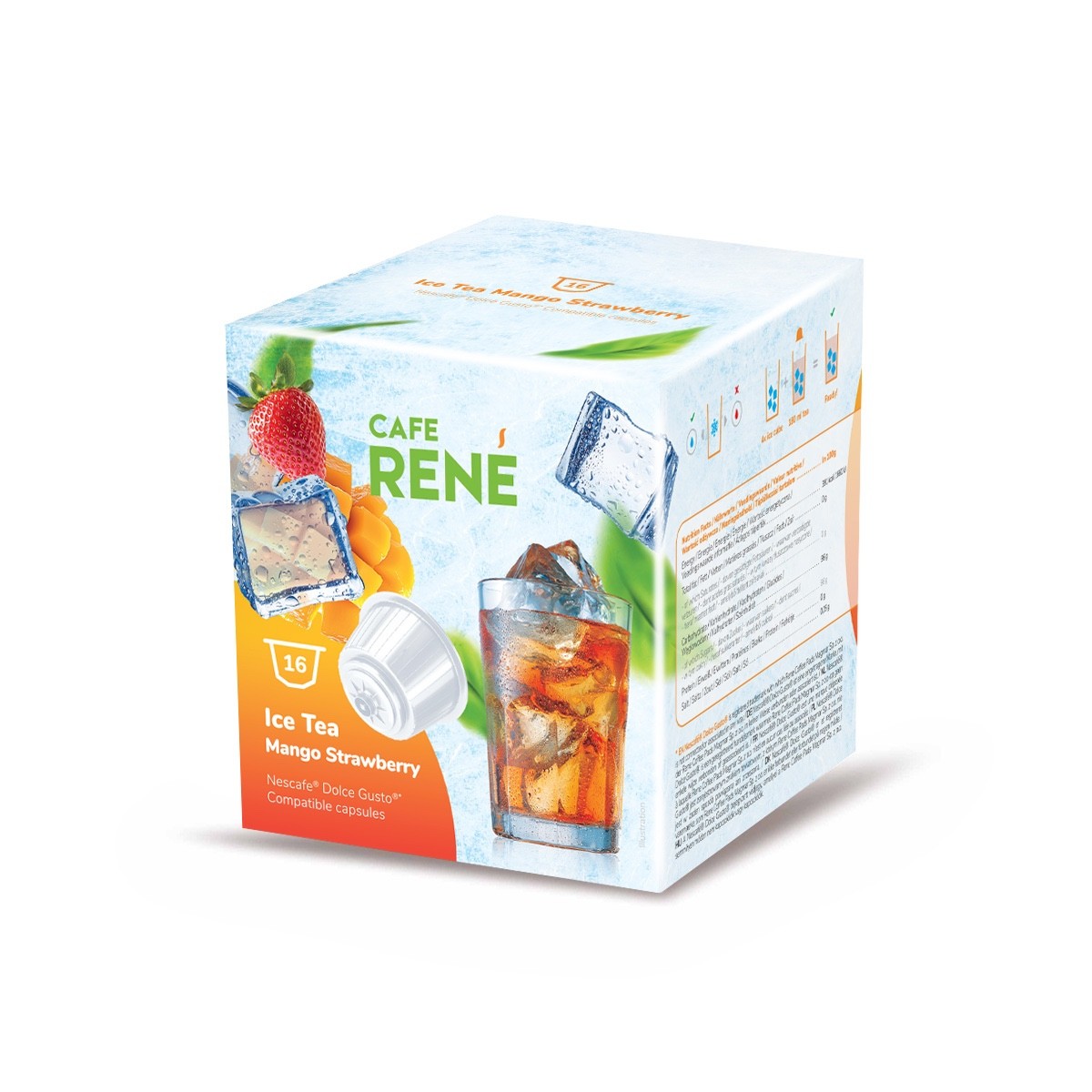Mango Strawberry Pods 1 Box/ 16ct. Ships Free