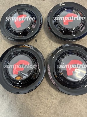 4Pcs Black Red F Style Floating Hub Center Cap Fits for Forgiato XL Wheels