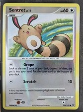 Sentret 104/132 Common Secret Wonders Pokemon Reverse Holo Moderately Played