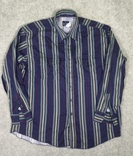 Vintage Wrangler Western Long Sleeves Shirt Men’s USA Made Stripes Size XXL