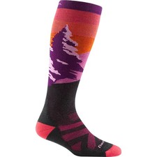 DARN TOUGH 8023 Womens Nightshade Solstice Over-the-Calf Midweight Ski/Snow Sock