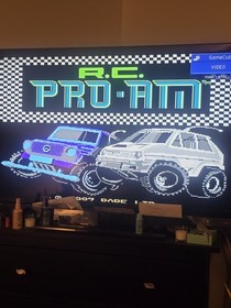 R.C. Solo cartucho de juego Pro-Am Nintendo (NES), probado y funciona