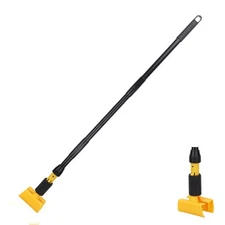 Mop Handle Commercial Heavy Duty - 57 Inch Industrial Metal Mop Stick with Ja...