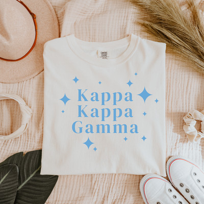 Kappa Kappa Gamma Blue Stars Sorority Shirt