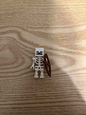 LEGO MINECRAFT SKELETON MOB MINIFIGURE min011 USED FROM MULTIPLE SETS with BOW