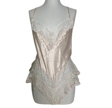 Vintage Fredericks Of Hollywood Lingerie Playsuit Romper Womens Medium Pink 70s