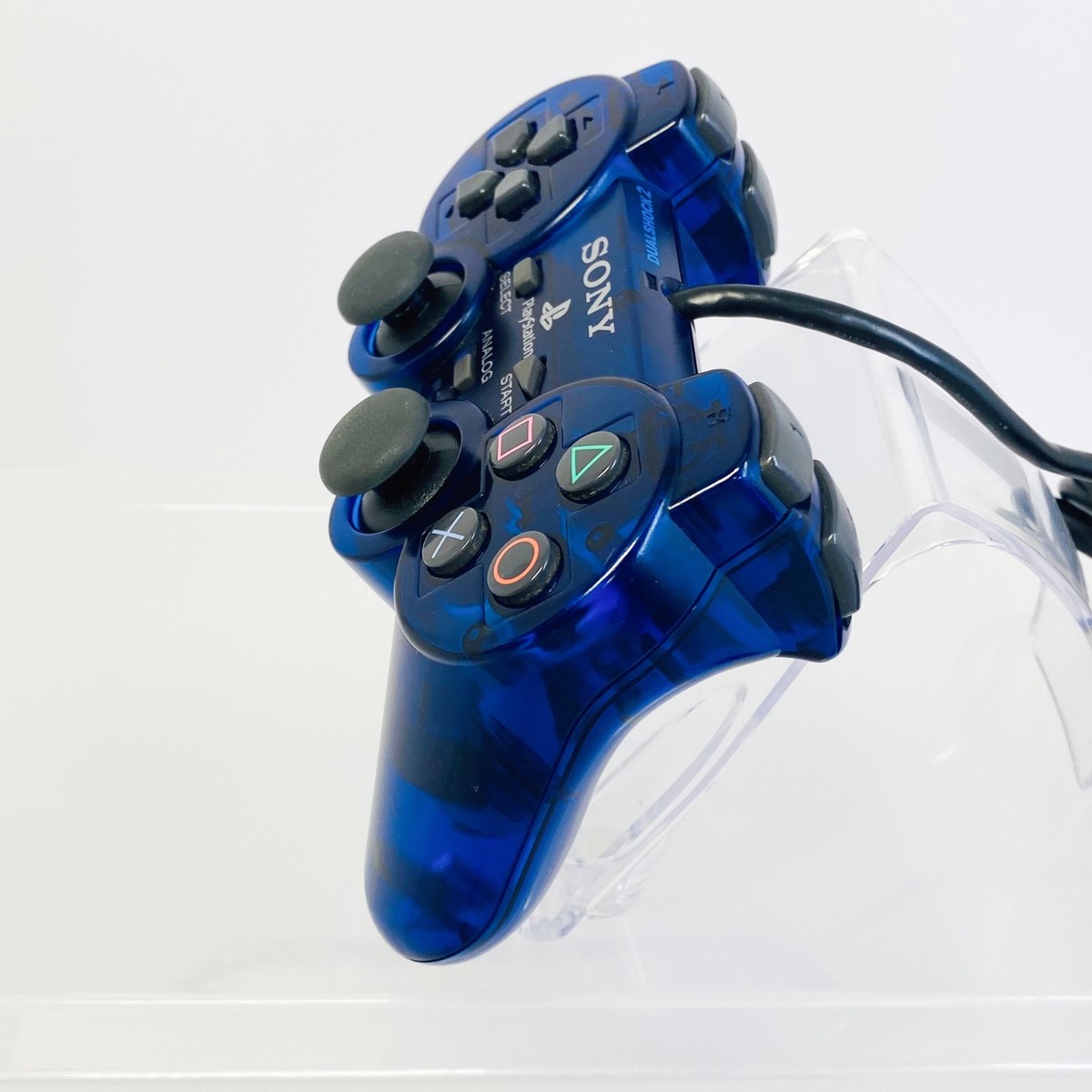 OCEAN BLUE CLEAR Dual Shock 2 Controller Official Sony PS2 SCPH