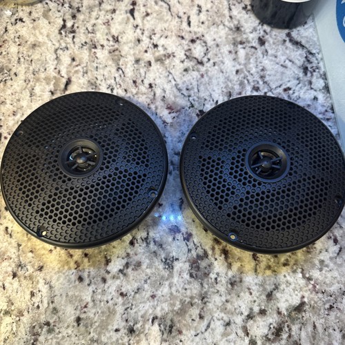 2-SeaWorthy Sound Systems By ProSpec Boat Speakers  Black SEA5582B 75 Watts