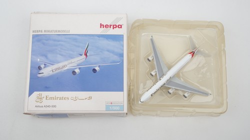 Herpa 507387 Emirates Airbus A340-500, 1:500 | Condition: Gebraucht