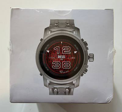 DIESEL DZT2040 Griffed Generation 6 Smartwatch Herren Edelstahl GPS NEU OVP