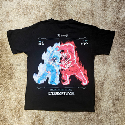 Primitive x Dragon Ball Super   Goku Ultra Instinct vs. Jiren T-Shirt schwarz
