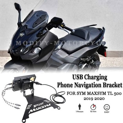TL500 USB Charger Phone Navigation Bracket FOR SYM MAXSYM TL 500 2019 2020