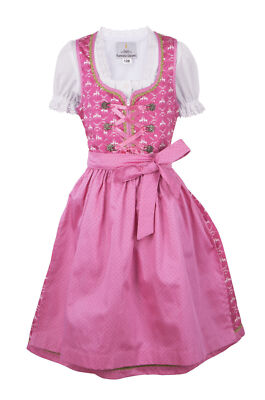 Children's dirndl Lia dirndl girls set 3 pieces costume dress with blouse pink