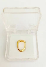 Open Face Grillz Grill 14K Gold Plated Hip Hop Single Tooth Teeth Cap w Mold Kit