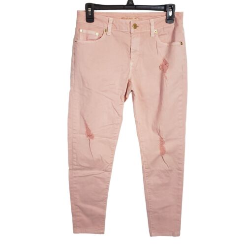 Michael Kors Womens Pink Izzy Cropped Skinny Jean… - image 1