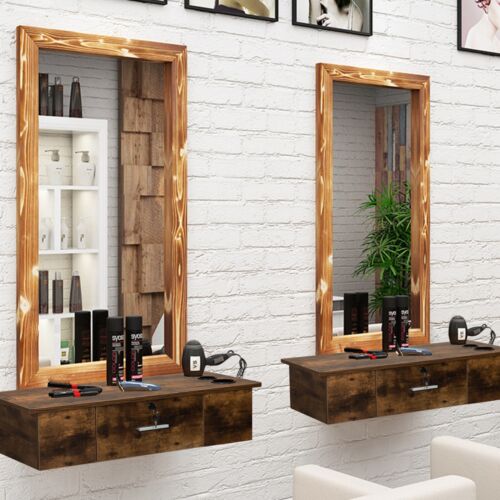 RESHABLE Wall Mount Salon Station Barber Beauty Spa Equipment for Hair Stylist - Picture 10 of 12