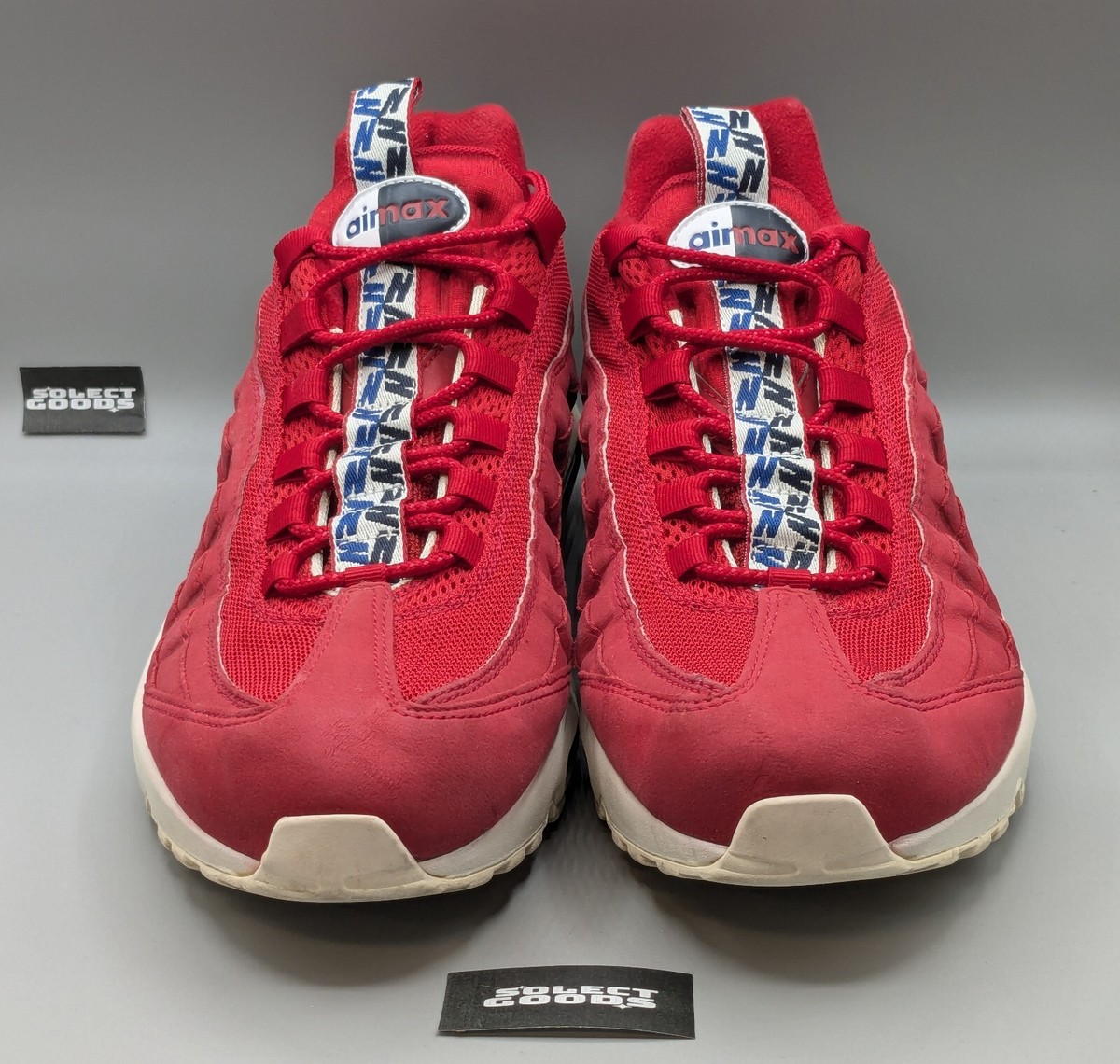 Nike Air Max 95 TT Pull Tab Gym Red Shoes Mens Size 13 Retro