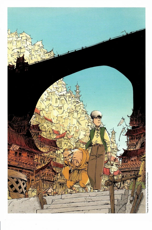 EX-LIBRIS ROUGE DE CHINE DE THIERRY ROBIN TIRAGE LIMITE ET NEUF - Photo 1/1