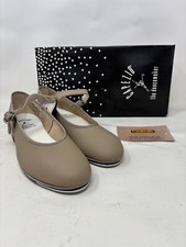 NOS NIB TAP DANCE SHOES Vintage ADULT TAN SIZE 4M