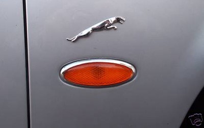 US STOCK x2 CHROME Indicator Side Marker Trims for JAGUAR S-TYPE