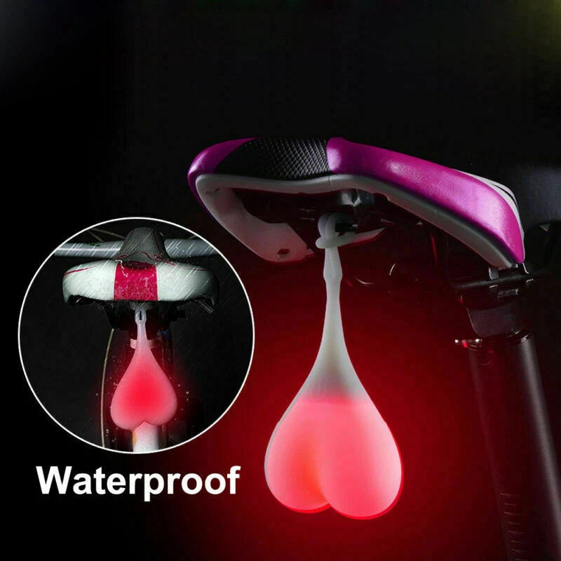 ligning serviet tsunamien Cycling Balls Tail Silicone Light Creative Bike Waterproof Night Safety Egg  Lamp | eBay