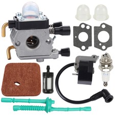 Ignition Coil Carburetor Kit For STIHL FS38 FS45 KM55 FC55 Trimmer Weed Eater