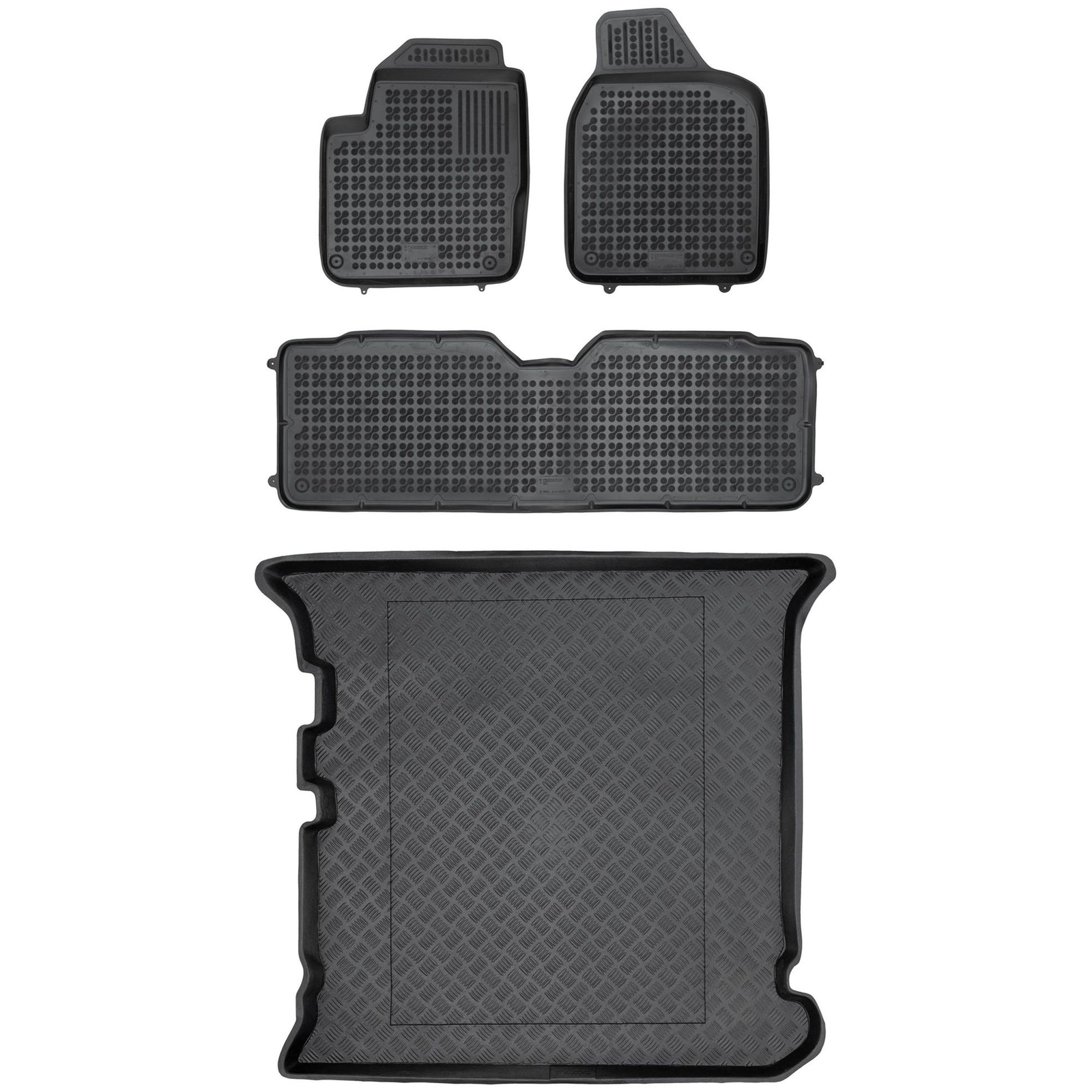 Jeu de tapis de coffre imperméable avec tapis de sol sur mesure pour Ford GALAXY I RX103A0411-1