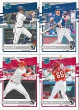 2020 DONRUSS BASEBALL RATED ROOKIE LEWIS  SOLAK  THAISS  RANDY AROZARENA RC LOT