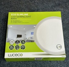 Luceco Eco Slimline LED Downlight 225mm 4000K Neutral White 1530L ELP22W18L40