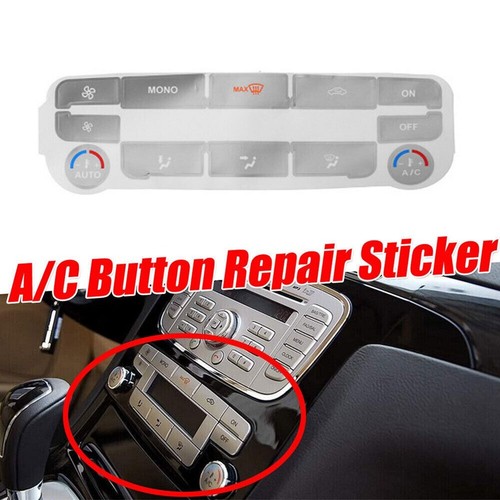 Precision designed Silver Stickers for Ford SMax For Mondeo AC Buttons - Picture 12 of 12