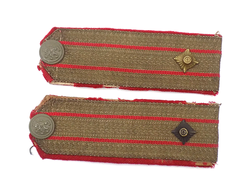 Original WWII Bulgarian Infantry Major Combat Uniform Shoulder Board Set