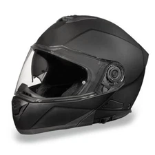Daytona Helmets Glide DOT Dull Black Modular Flip-Up Motorcycle Helmet