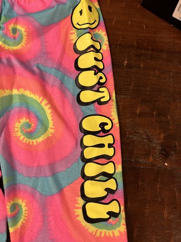 Justice Sleep Pink Tie Dye Jogger Pajama Pants Size Youth Large 12 - Picture 2 of 5