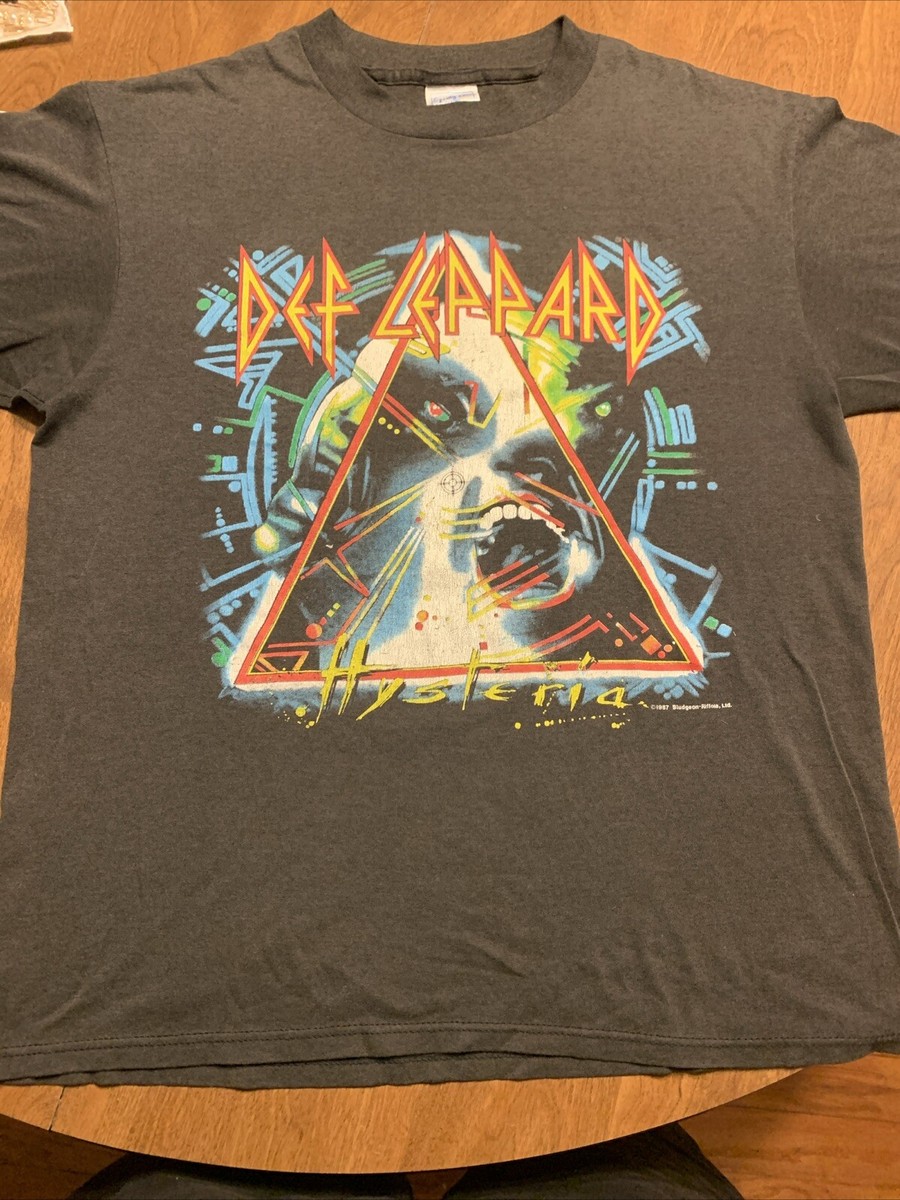 Def Leppard Hysteria ヴィンテージ Tシャツ Vintage 1987 Def Leppard Hysteria Tour Shirt Size L Single Stitch