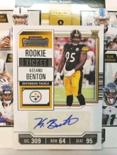 2023 Panini Contenders Keeanu Benton Rookie Rc Ticket Auto #196