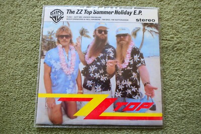 ZZ TOP   THE ZZ TOP SUMMER HOLIDAY EP 7    Nr MINT UK 1986  ROCK TUSH