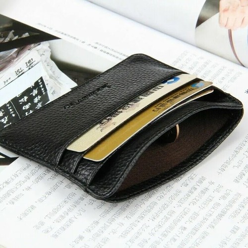 Cartera pequeña de cuero RFID para mujer con soporte para tarjetas de crédito billetera con cremallera monedero - Imagen 46 de 49