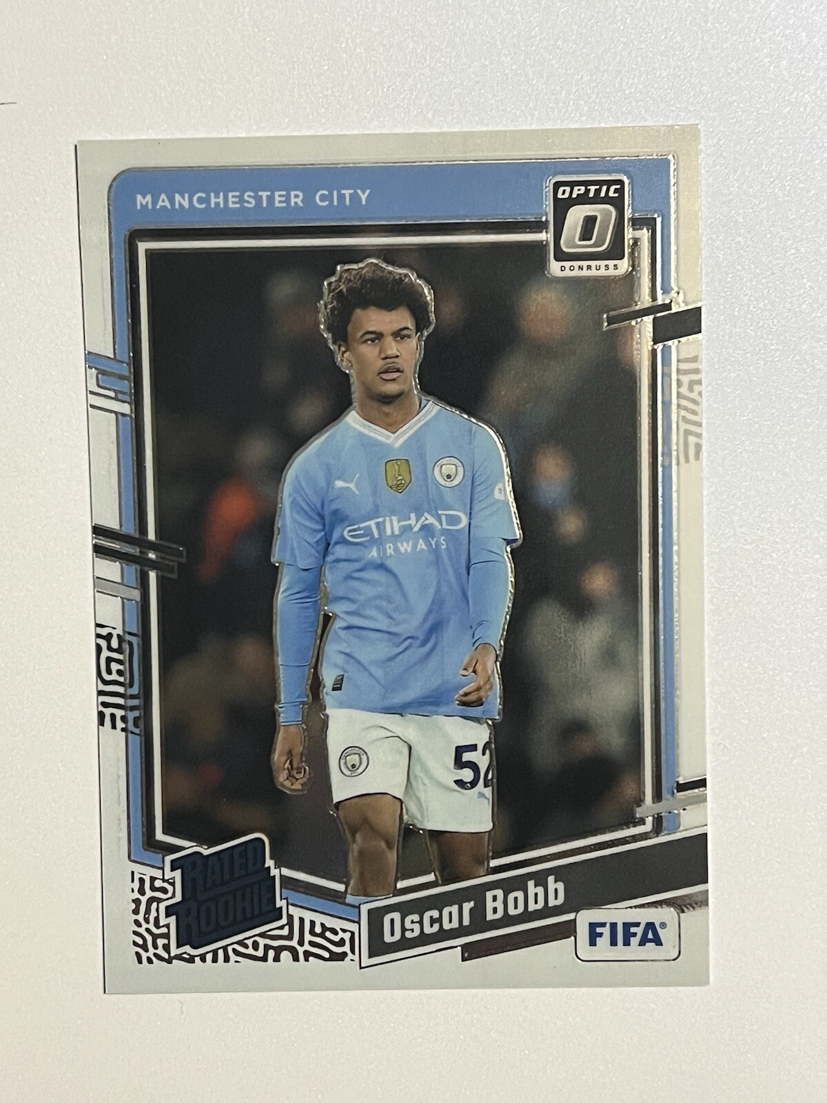 2023-24 Panini Donruss Optic Soccer Oscar Bobb Rated Rookie RC #178 Manchester