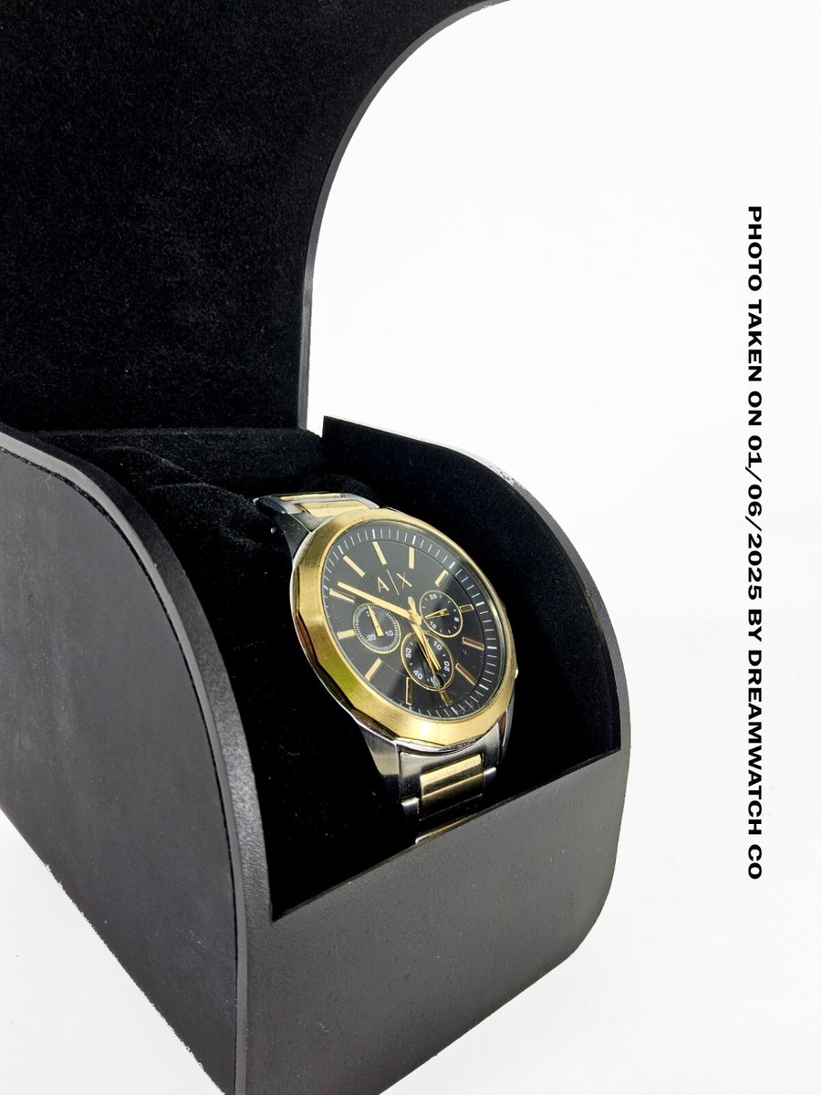 100% Genuine Armani Exchange AX2617 Two Tone Gold Bracelet - Main Image