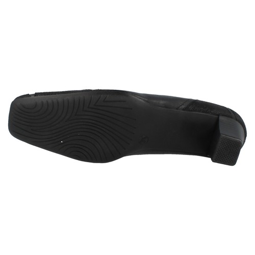 Chaussures À Talons En Cuir Noir Phyllis Pour Femmes Par SANDPIPER À 29,99 £ - Picture 9 of 9