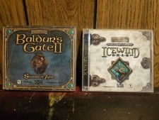Baldurs Gate II  Icewind Dale PC game lot in jewel Cases Forgotten Realms