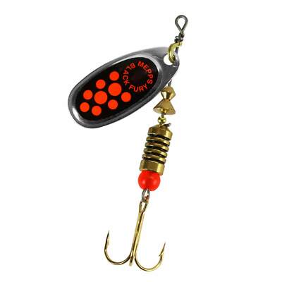 Mepps Black Fury Spinner silber/rot Kunstköder Angelköder Forelle Raubfisch