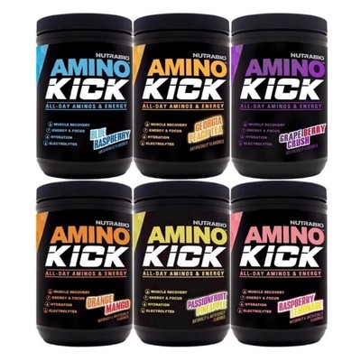 Nutrabio AMINO KICK Energy Hydration Formula 30 Servings (Choose Flavor)