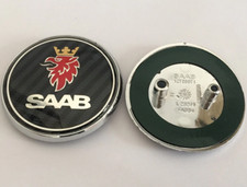 Saab Boot Rear Trunk Badge Emblem 93 9-3 Saloon Years 03-10 12785871 2 Pin Black