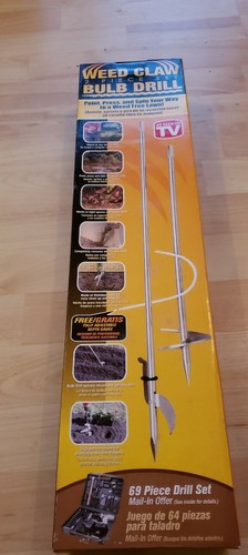 NEW IN BOX WEED CLAW, BULB DRILL (2pc Set) AS SEEN ON TV REMOVE WEEDS EASILY - Picture 3 of 12