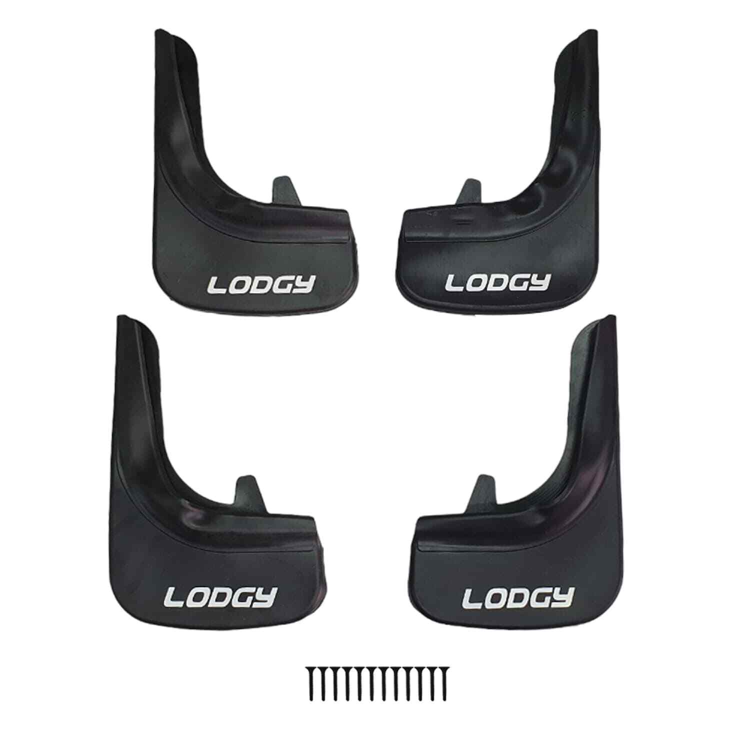 Bavettes garde-boue Dacia Lodgy J92 kit pare-boue avant en plastique noir rigide
