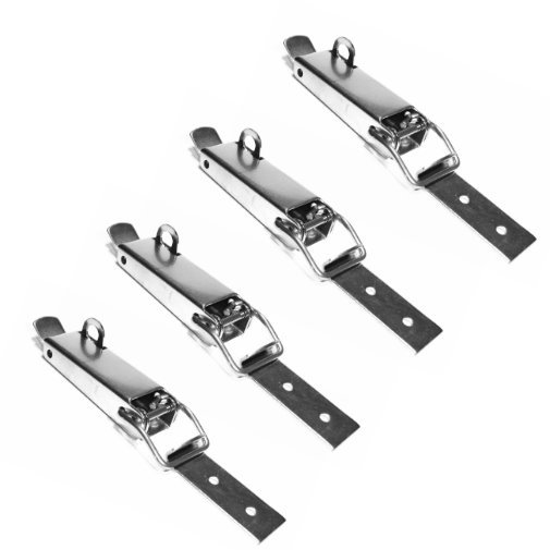 Zasvec Spannverschlüsse Edelstahl - 4 Stück Verstellbar 99mm